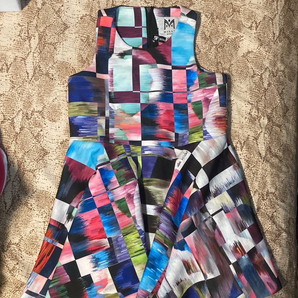 Milly Minis Colorful Patchwork Dress 4T